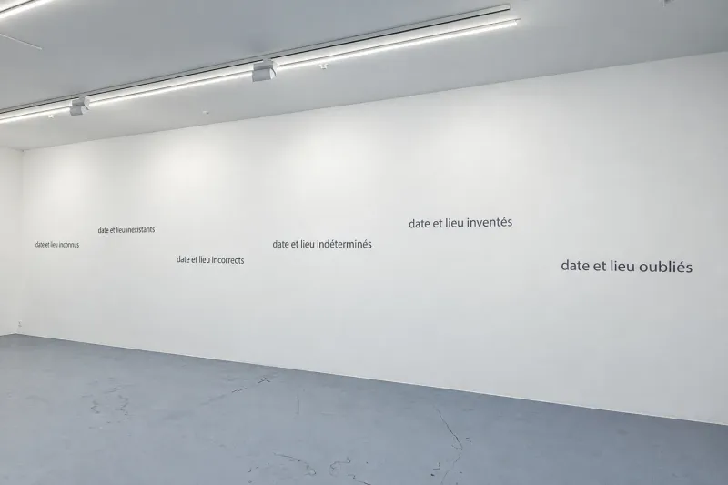 date et lieu incorrects, Ignasi Aballí