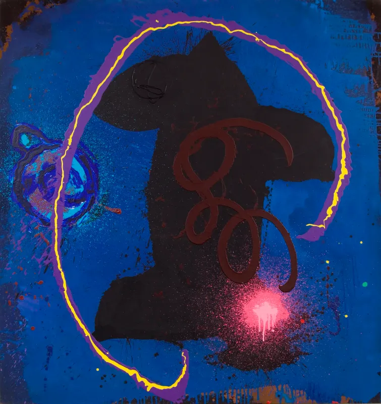 The wind blows high in space, Clyde Hopkins, John Hoyland